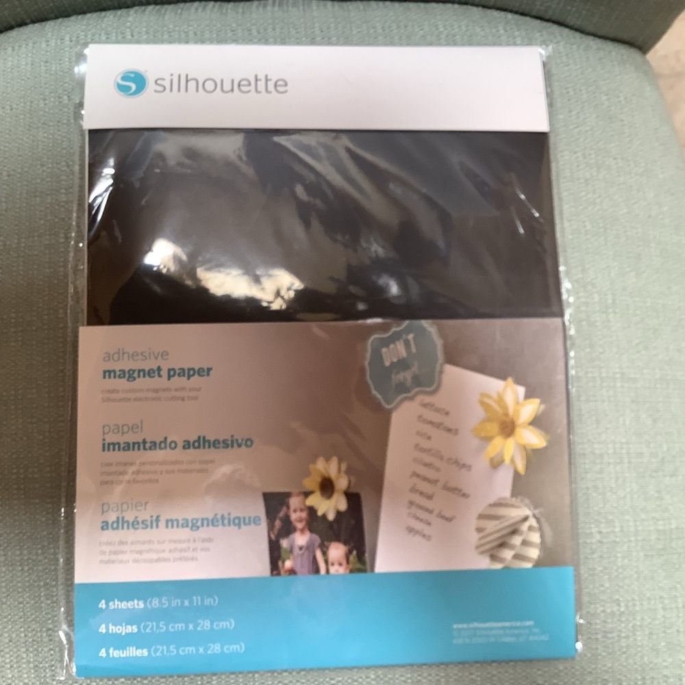 Silhouette Adhesive Magnet Sheets set of 4 sheets